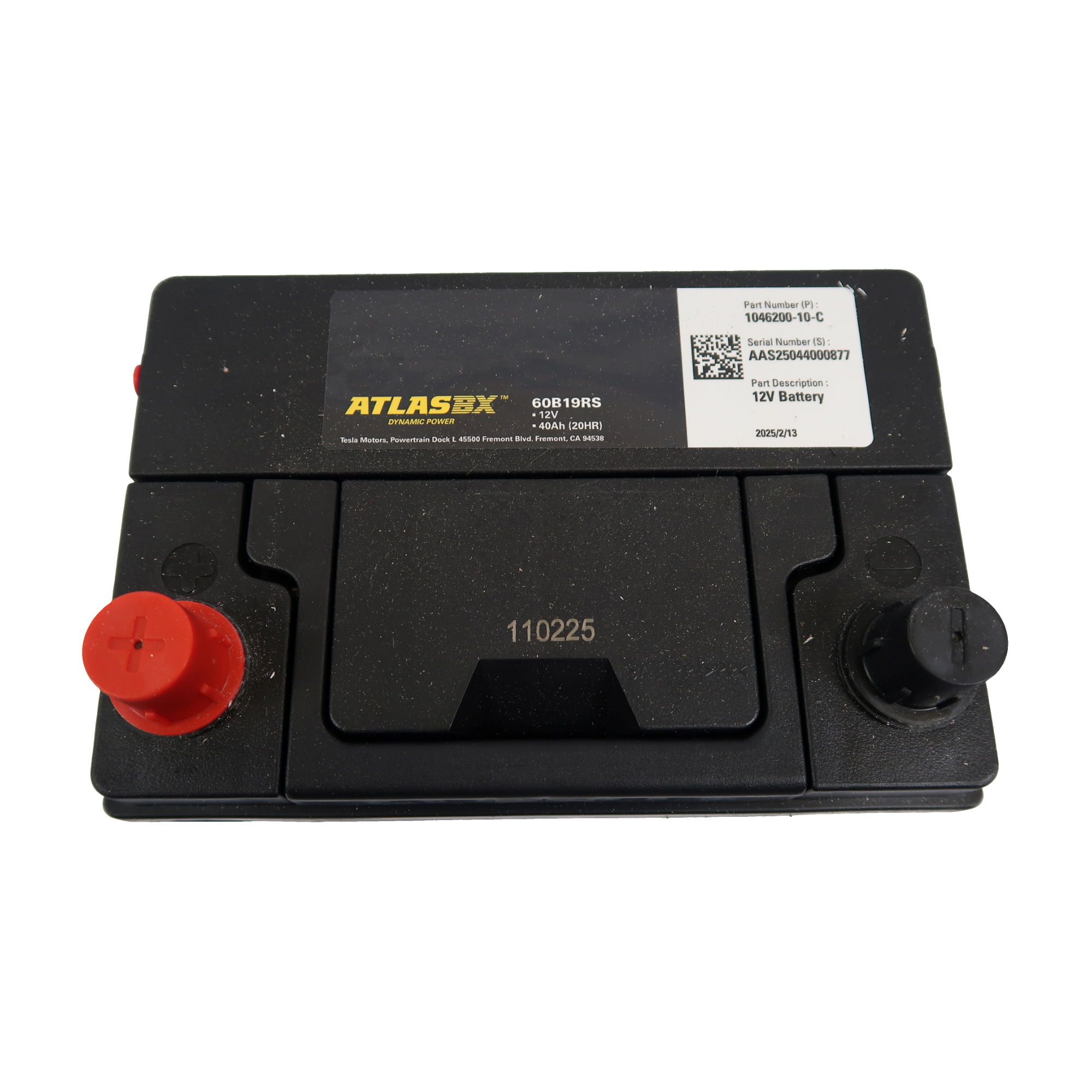 OEM Tesla Model X B19 Flooded 12 Volt Battery 1046200-10-C Low Voltage