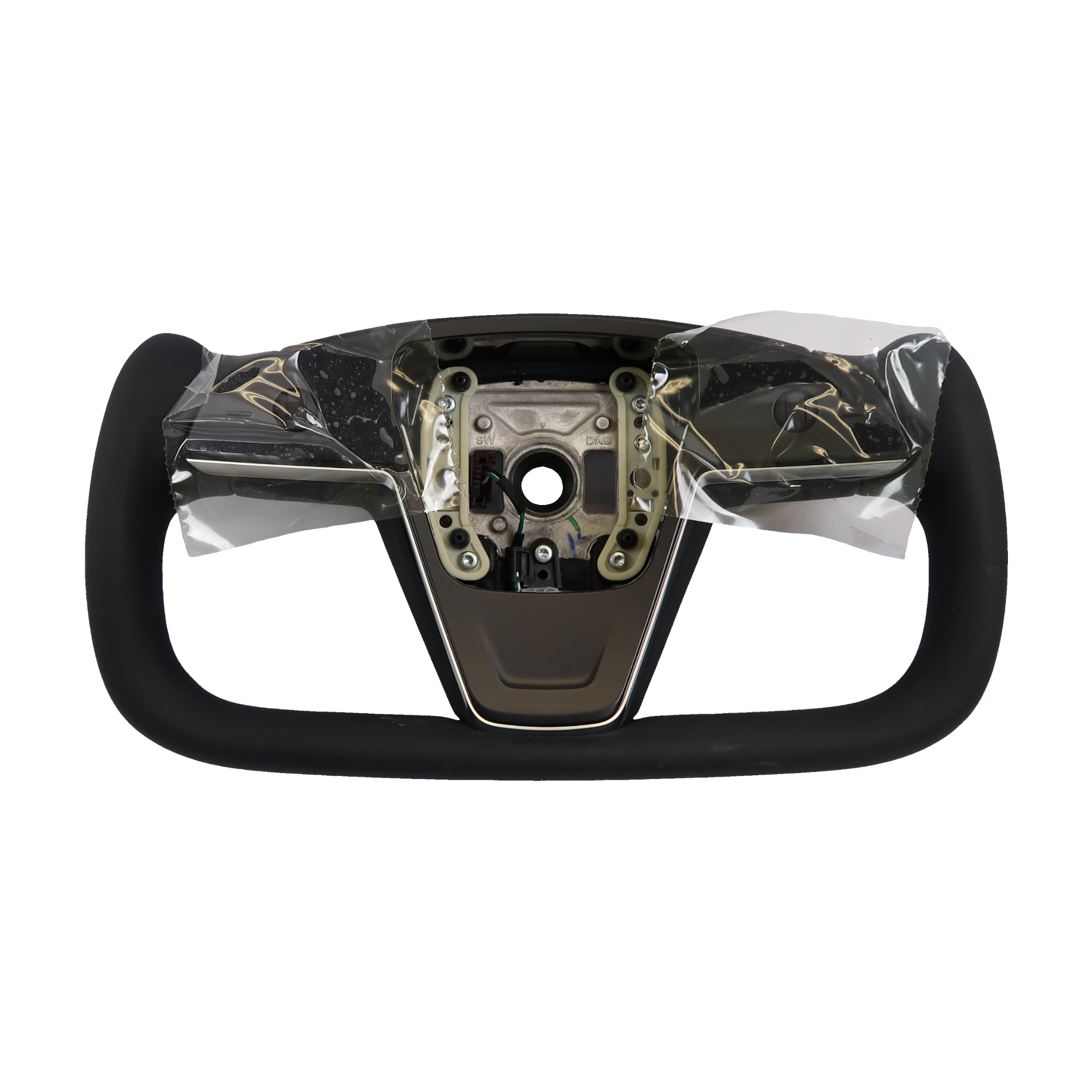 OEM Tesla Model S Model X Yoke Steering Wheel 1622612-00-H Plaid Mechanical Horn