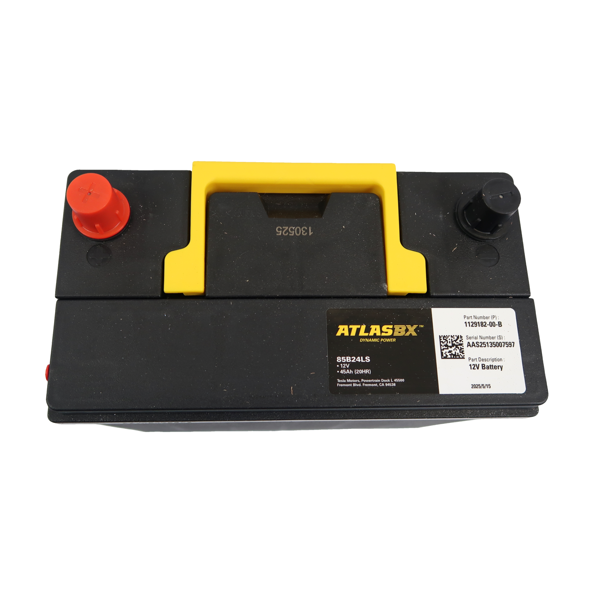 Genuine Tesla 1129182-00-B 12V Battery Assembly for Model 3 and Model Y