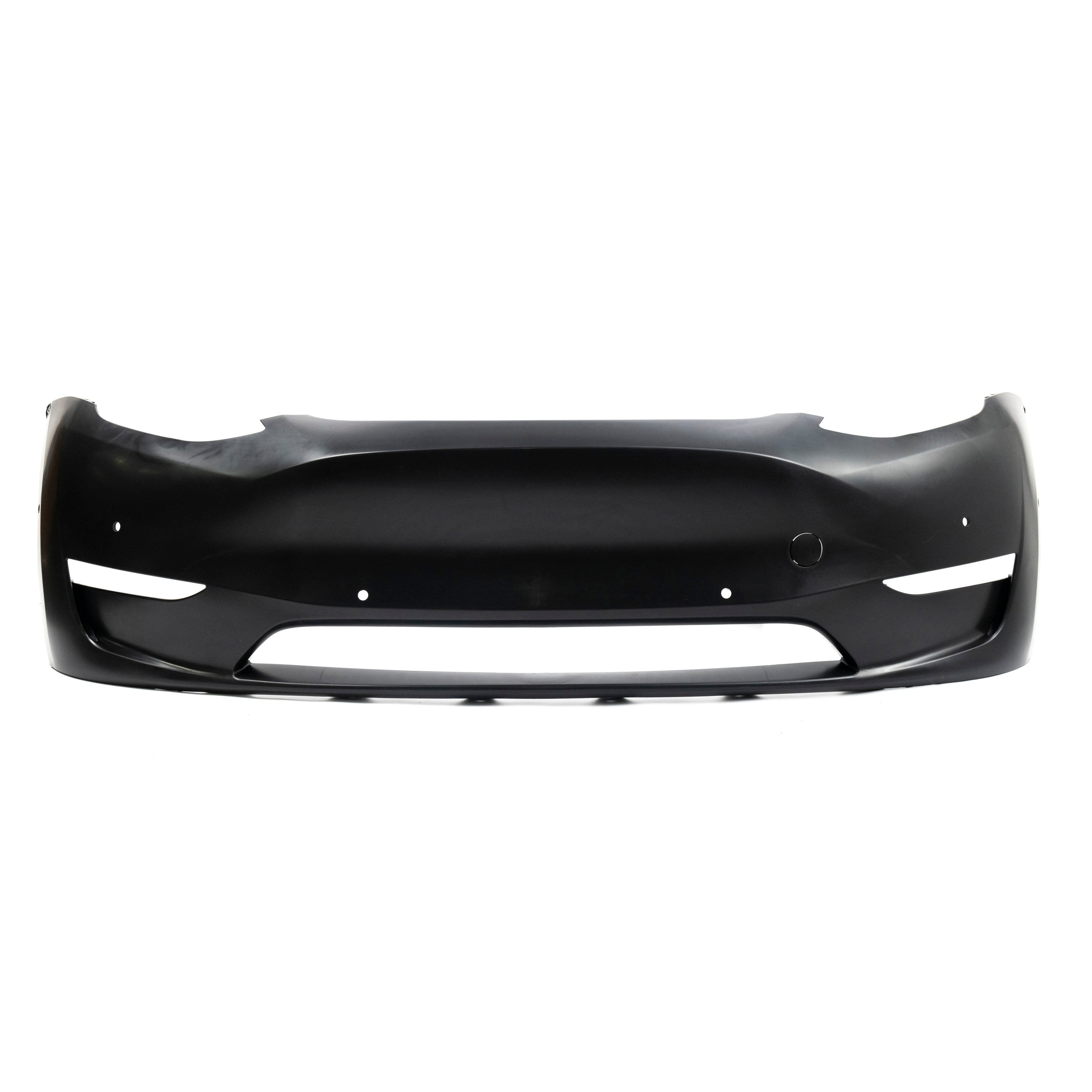 Front Bumper Fascia Unpainted with Parking Assist Brackets for Tesla Model Y 2020-2024 1493736-S0-A