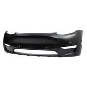 Front Bumper Fascia Unpainted with Parking Assist Brackets for Tesla Model Y 2020-2024 1493736-S0-A
