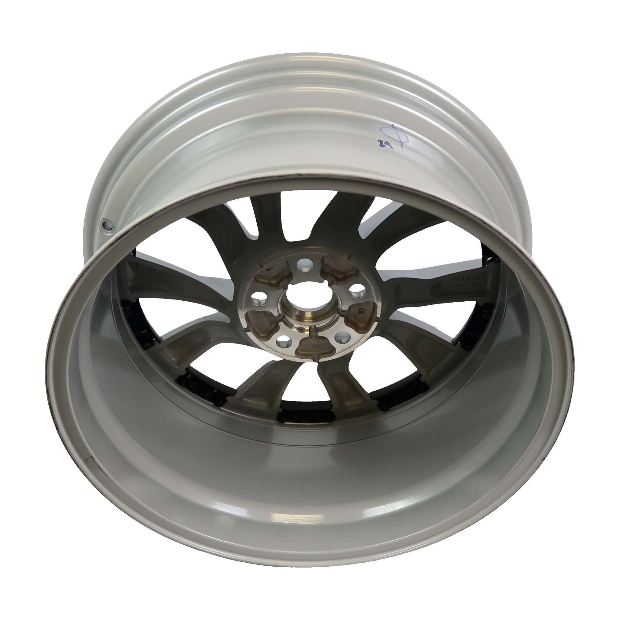 OEM Tesla Model 3 19x8.5J ET38 Helix Silver Alloy Wheel Rim 1344227-00-A